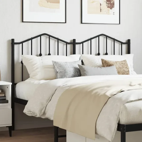 Tête de lit de remplacement métal noir 150 cm