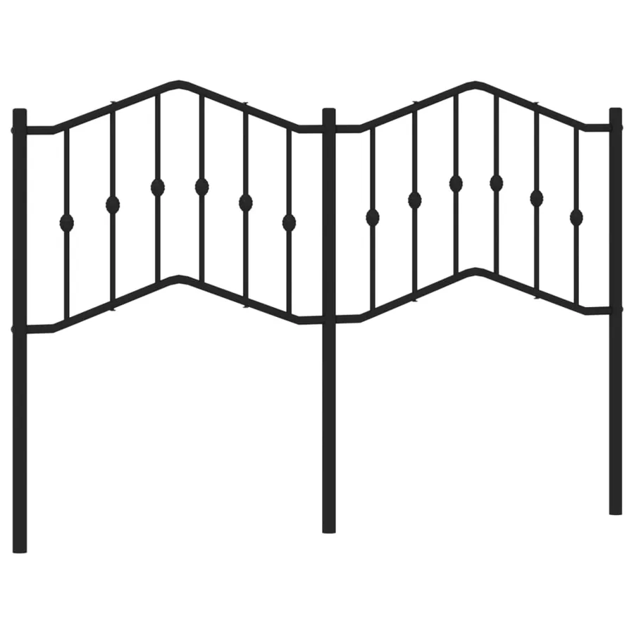 Tête de lit de remplacement métal noir 150 cm - 2