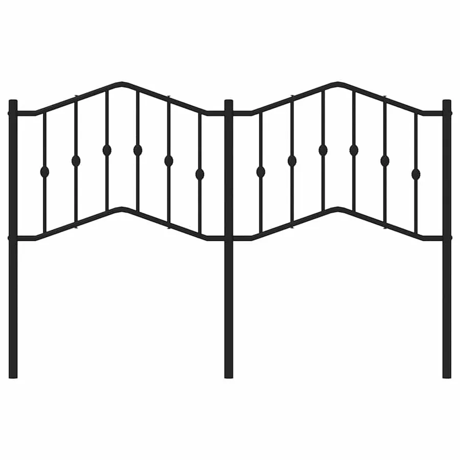 Tête de lit de remplacement métal noir 150 cm - 3