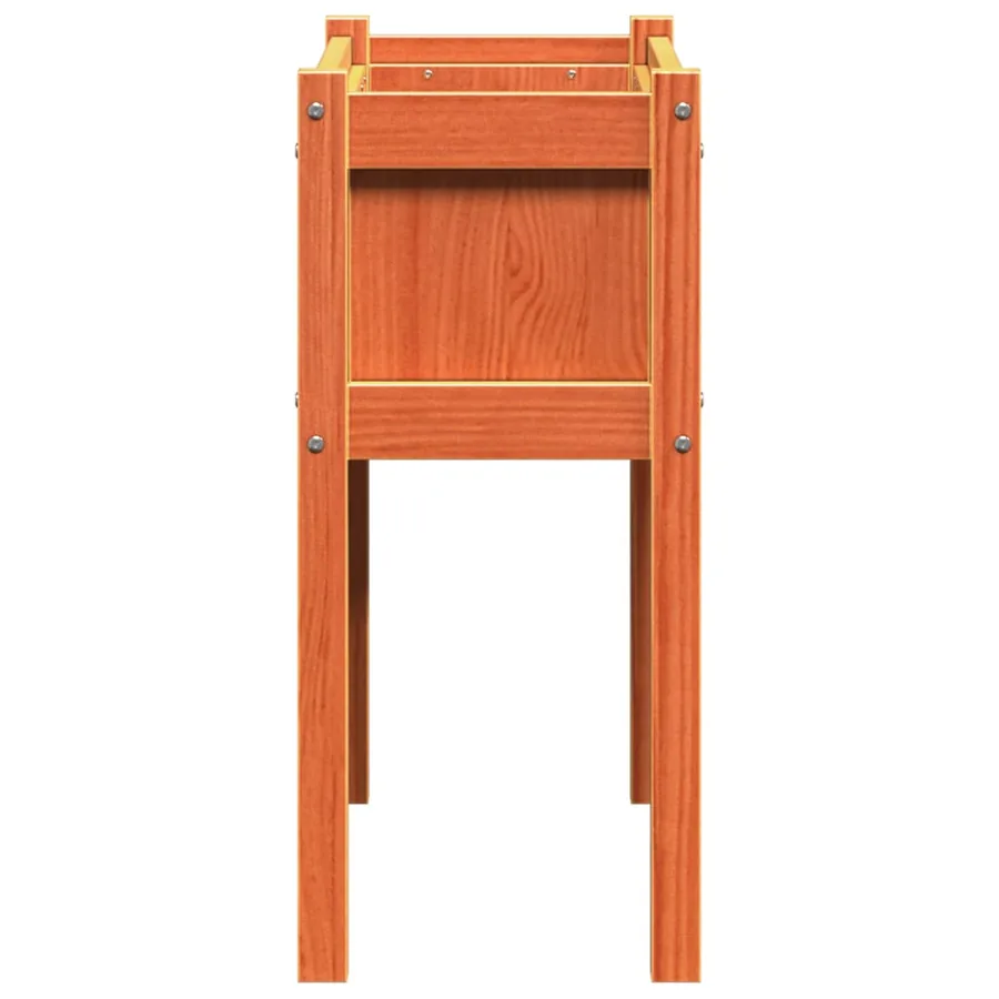 Jardinières et pieds cire marron 70x31x70 cm bois de pin massif - 6
