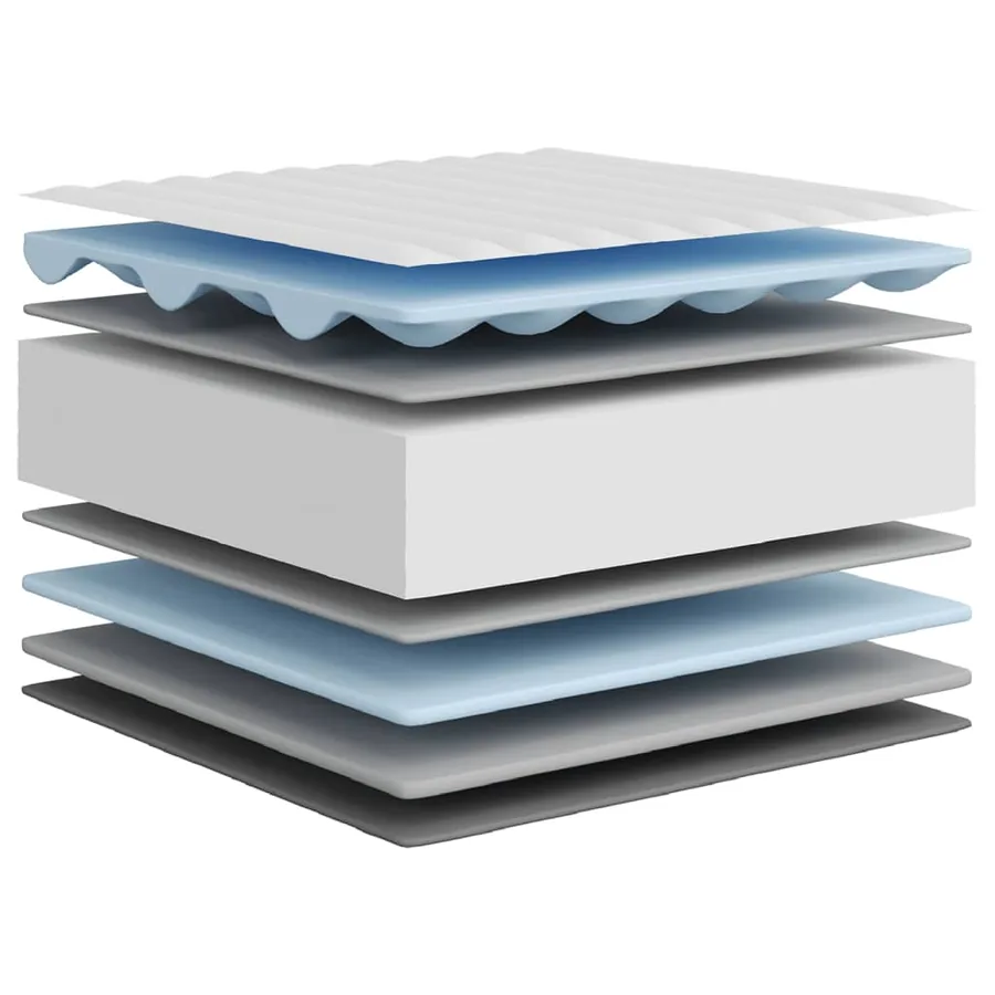 Matelas en mousse moyennement doux 80x200 cm - 7