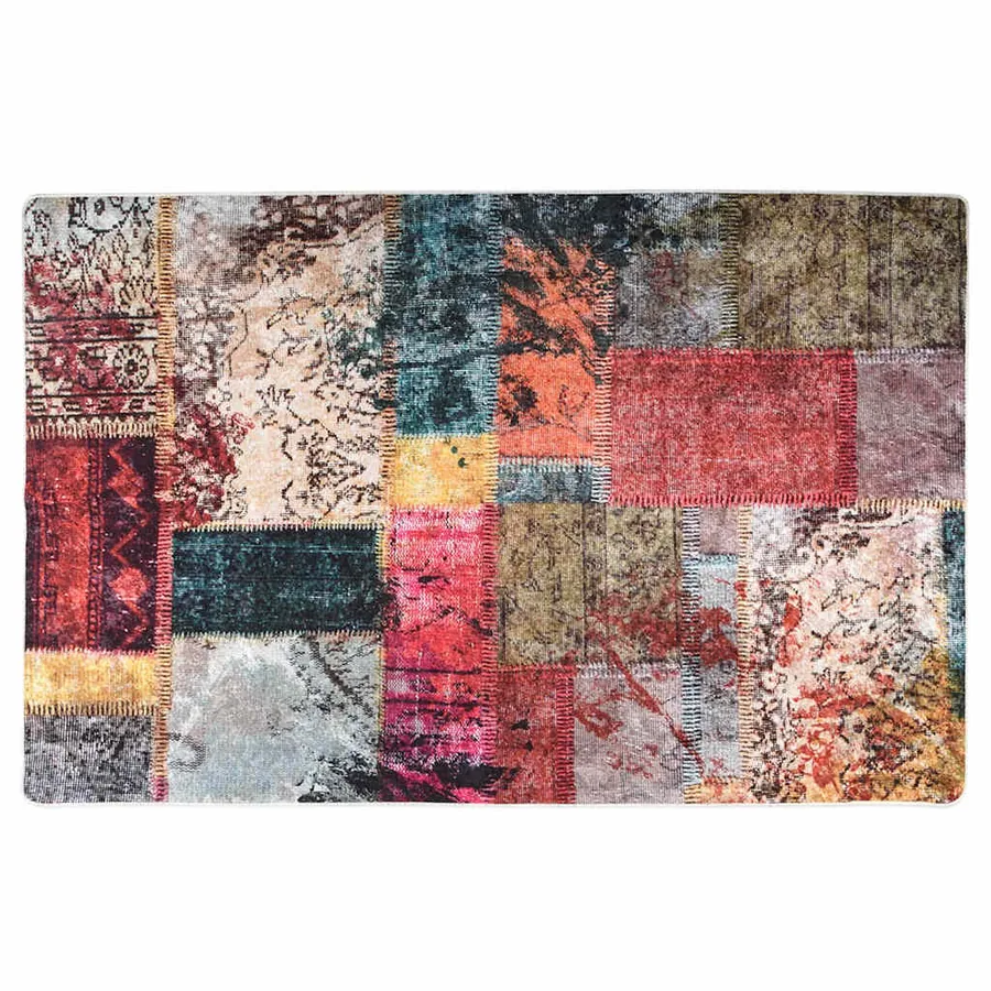Tapis lavable Patchwork 80x150 cm Multicolore - 2