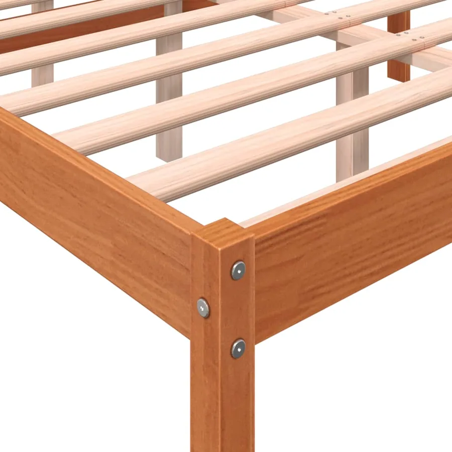 Lit pour personne âgée sans matelas 120x190 cm bois pin massif - 7