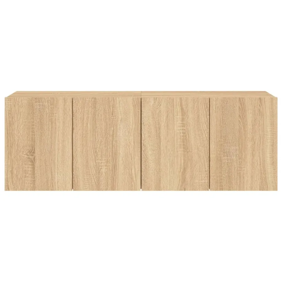 Meubles TV muraux 2 pcs chêne sonoma 60x30x41 cm - 7