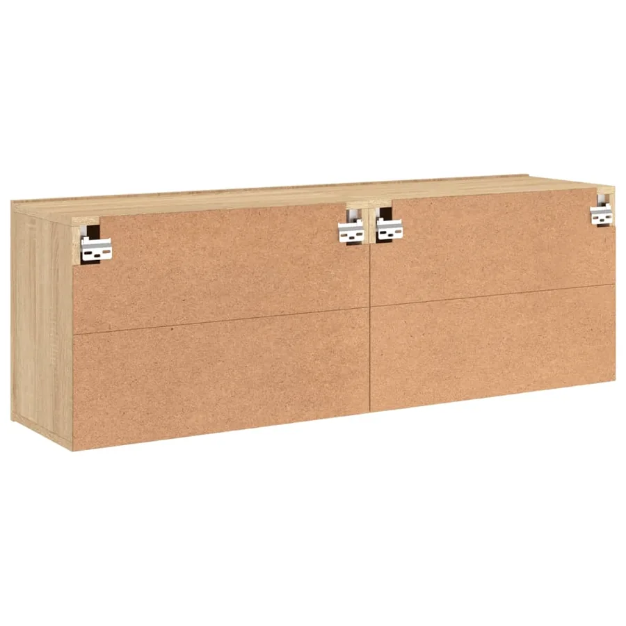 Meubles TV muraux 2 pcs chêne sonoma 60x30x41 cm - 9