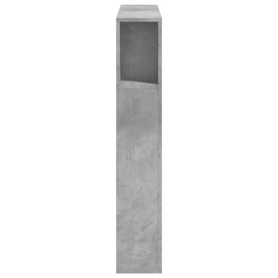 Tête de lit à LED gris béton 100x18,5x103,5cm bois d'ingénierie - 7