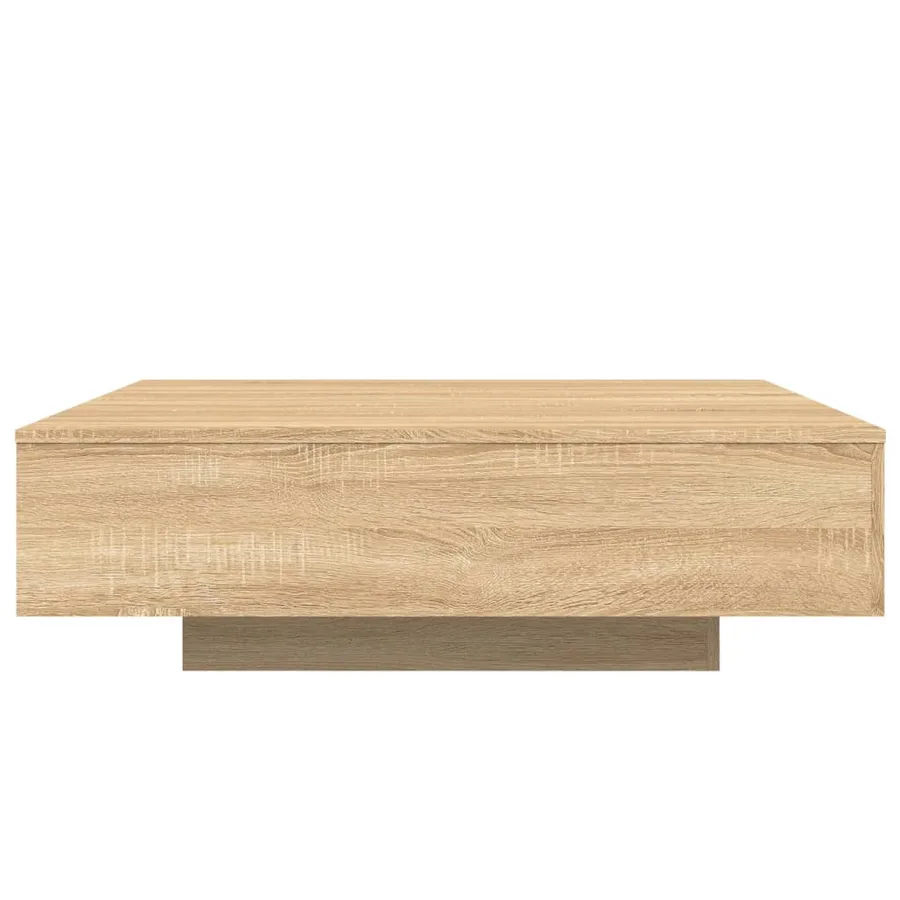Table basse chêne sonoma 100x100x31 cm bois d'ingénierie - 6
