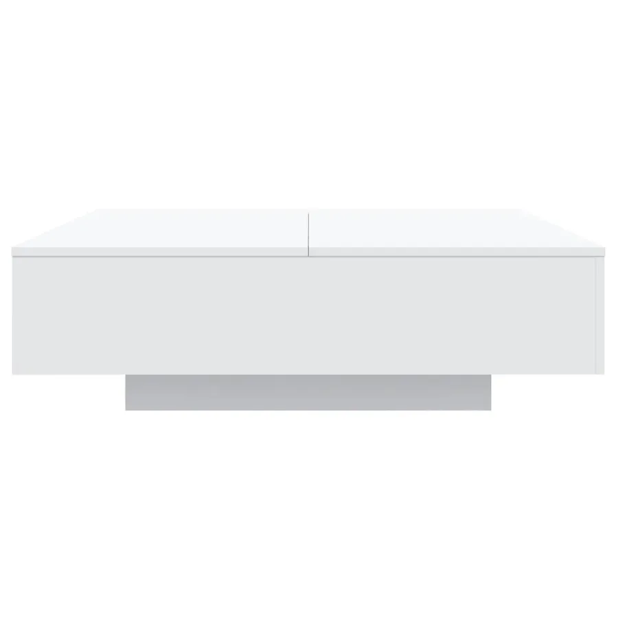 Table basse blanc 100x100x31 cm bois d'ingénierie - 6