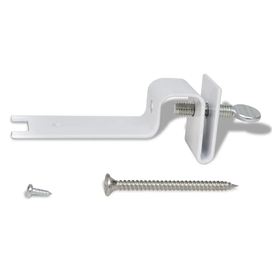 Lampes solaires 6 pcs pour clôture gouttière Blanc - 9