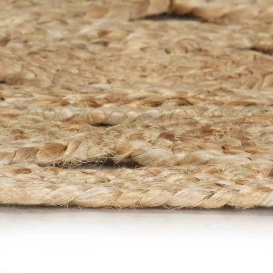 Tapis fait à la main Jute tressée 90 cm - 3