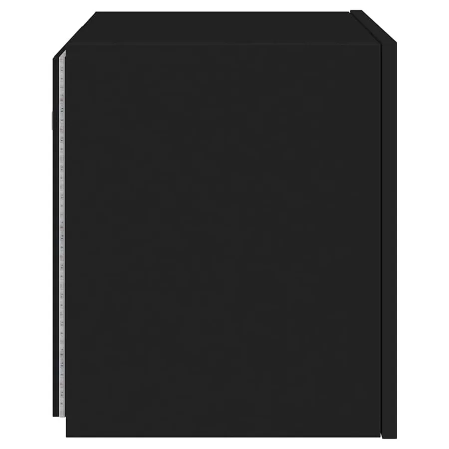 Meuble TV mural avec lumières LED noir 40,5x35x40 cm - 11