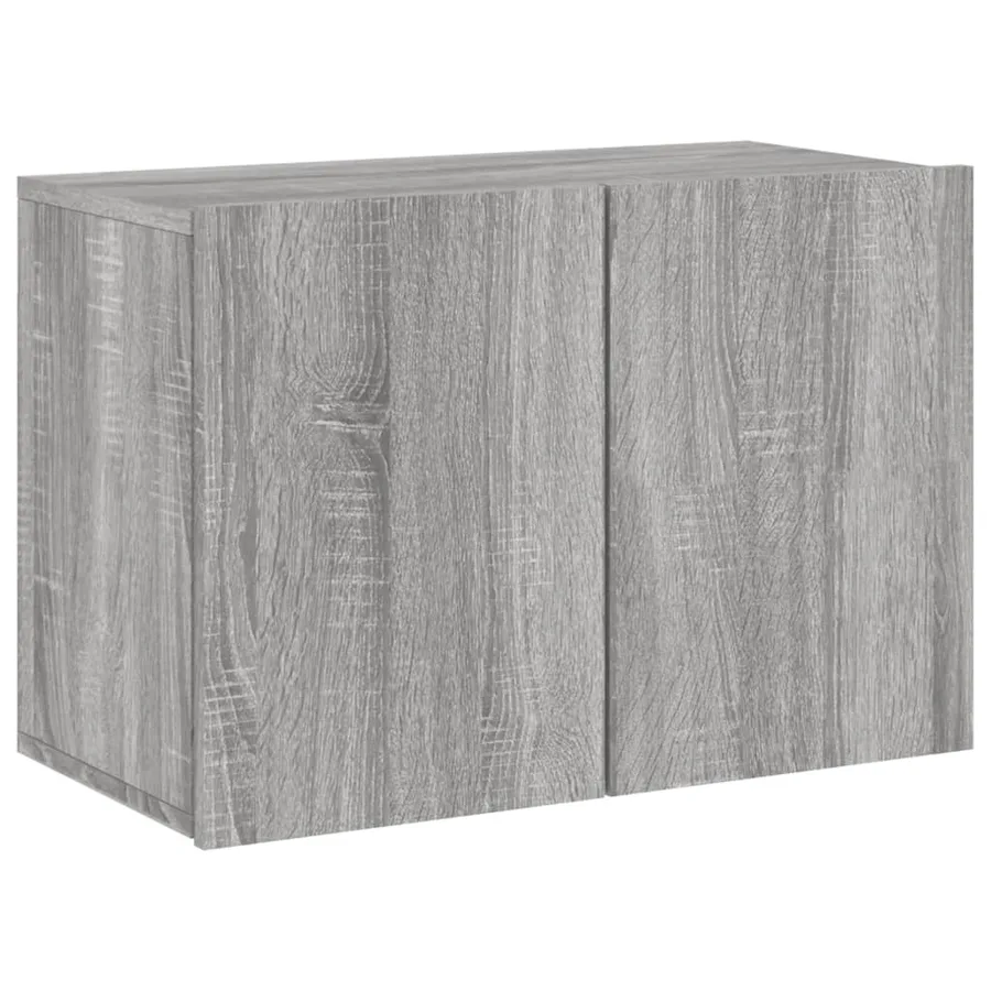 Meuble TV mural sonoma gris 60x30x41 cm - 2