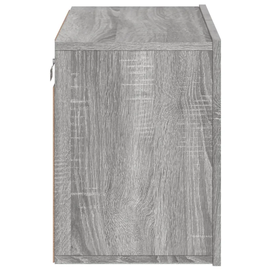 Meuble TV mural sonoma gris 60x30x41 cm - 7