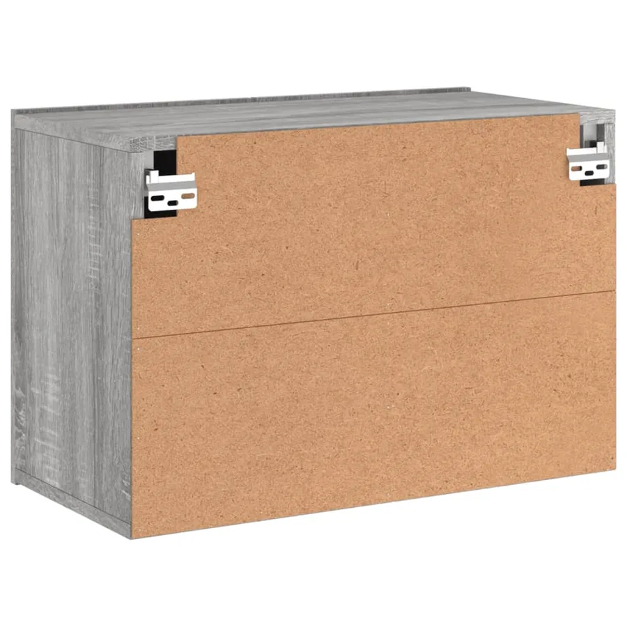 Meuble TV mural sonoma gris 60x30x41 cm - 8