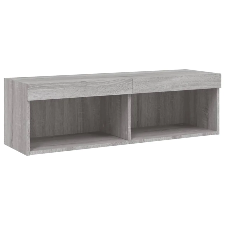Unités murales TV avec LED 6 pcs gris sonoma bois d'ingénierie - 10