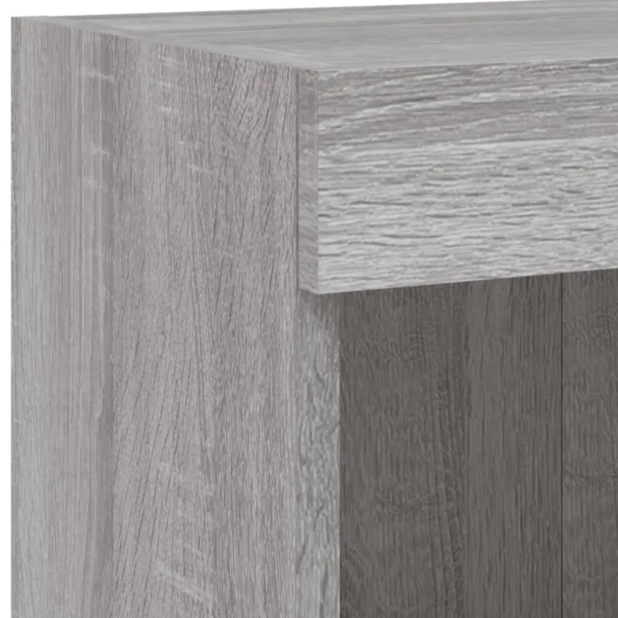 Unités murales TV avec LED 6 pcs gris sonoma bois d'ingénierie - 13