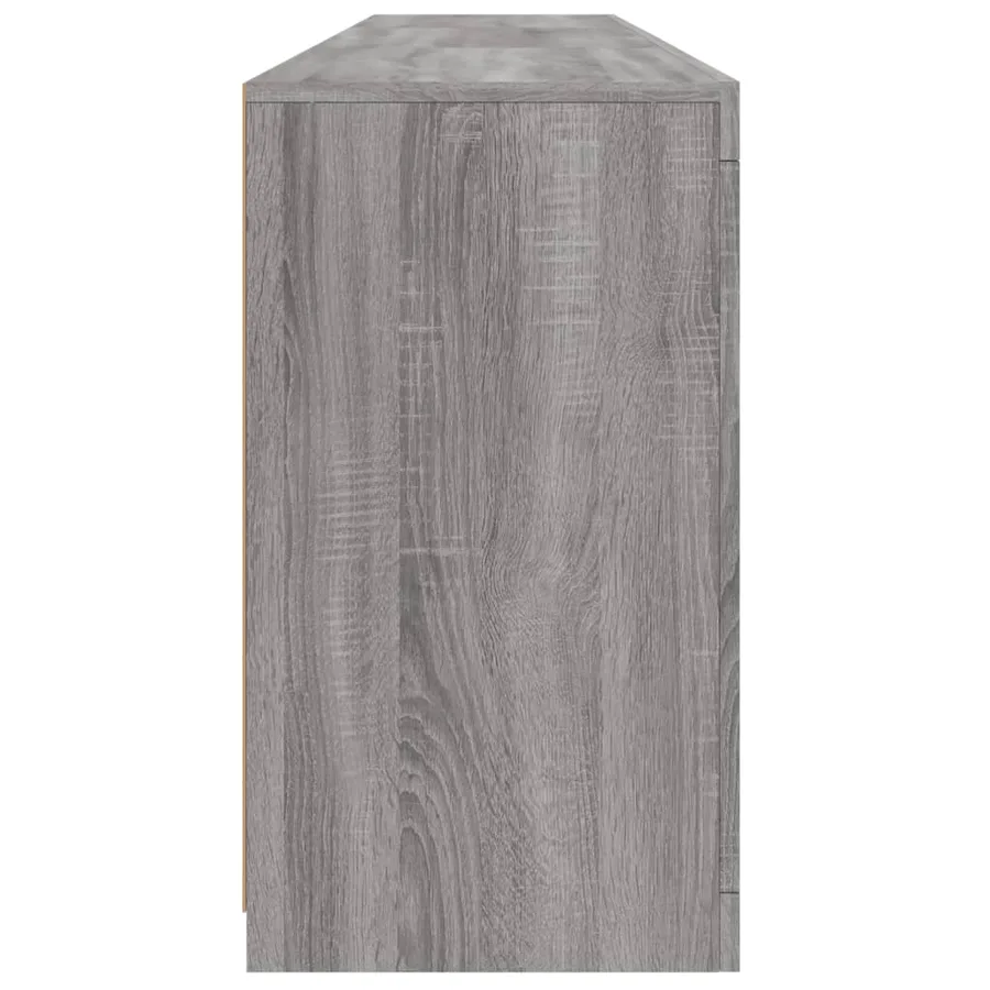 Buffet avec lumières LED sonoma gris 181,5x37x67 cm - 7