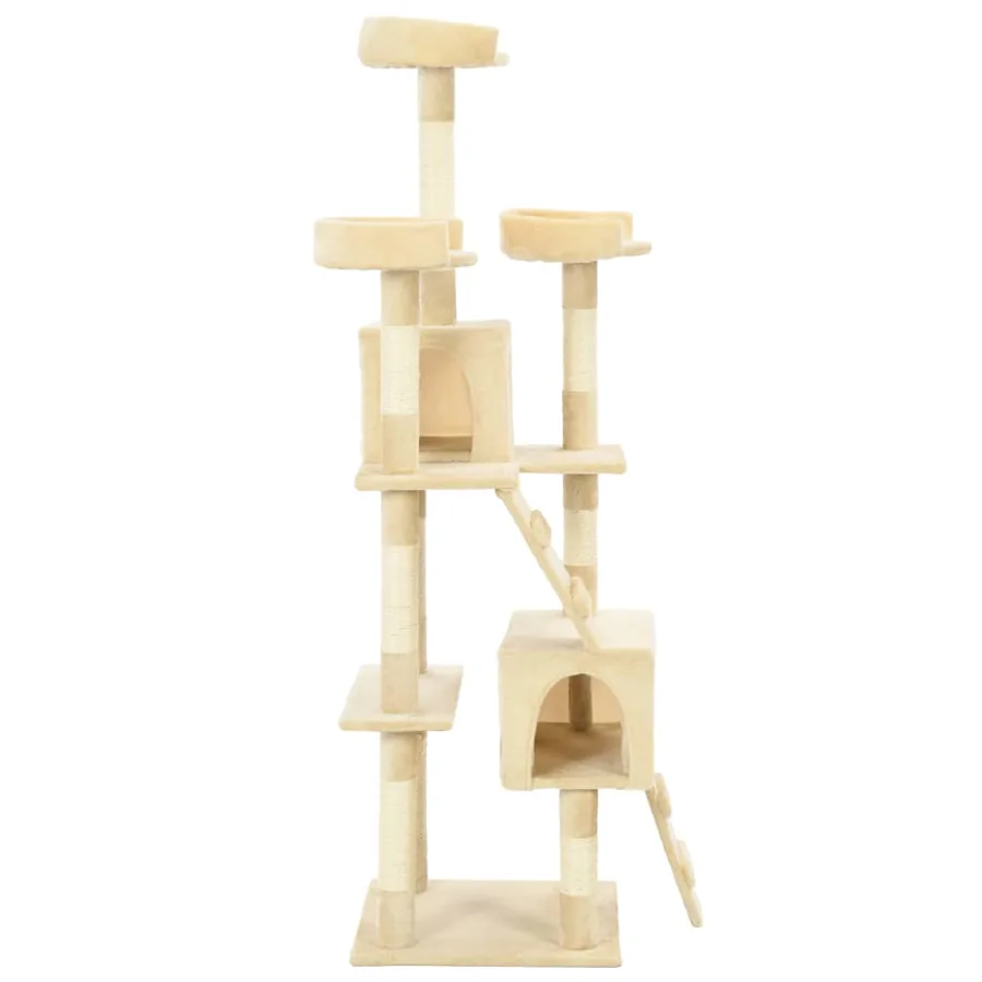 Arbre à chat avec griffoirs en sisal 170 cm Beige - 3