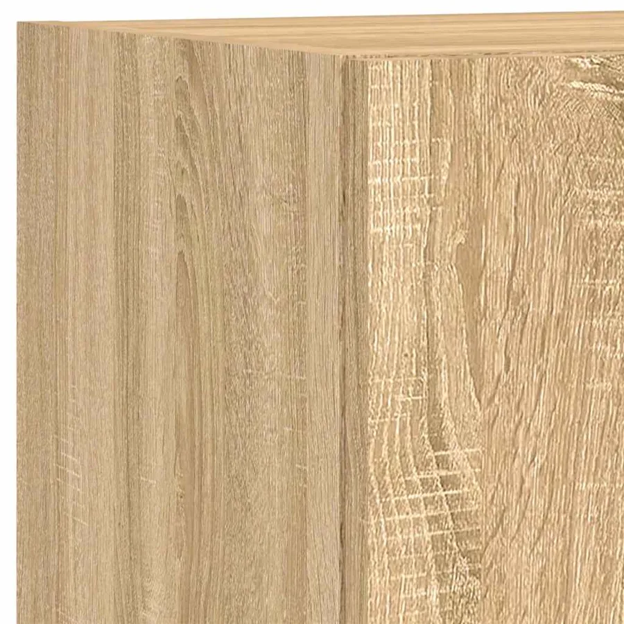 Unités murales TV avec LED 6 pcs chêne sonoma bois d'ingénierie - 13