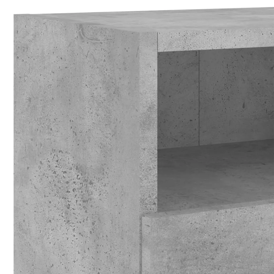 Unités murales TV 4 pcs gris béton bois d'ingénierie - 9