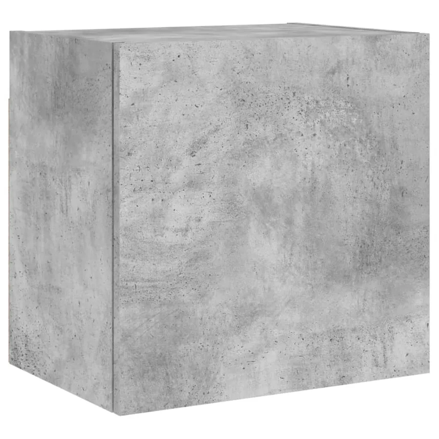 Unités murales TV 4 pcs gris béton bois d'ingénierie - 7