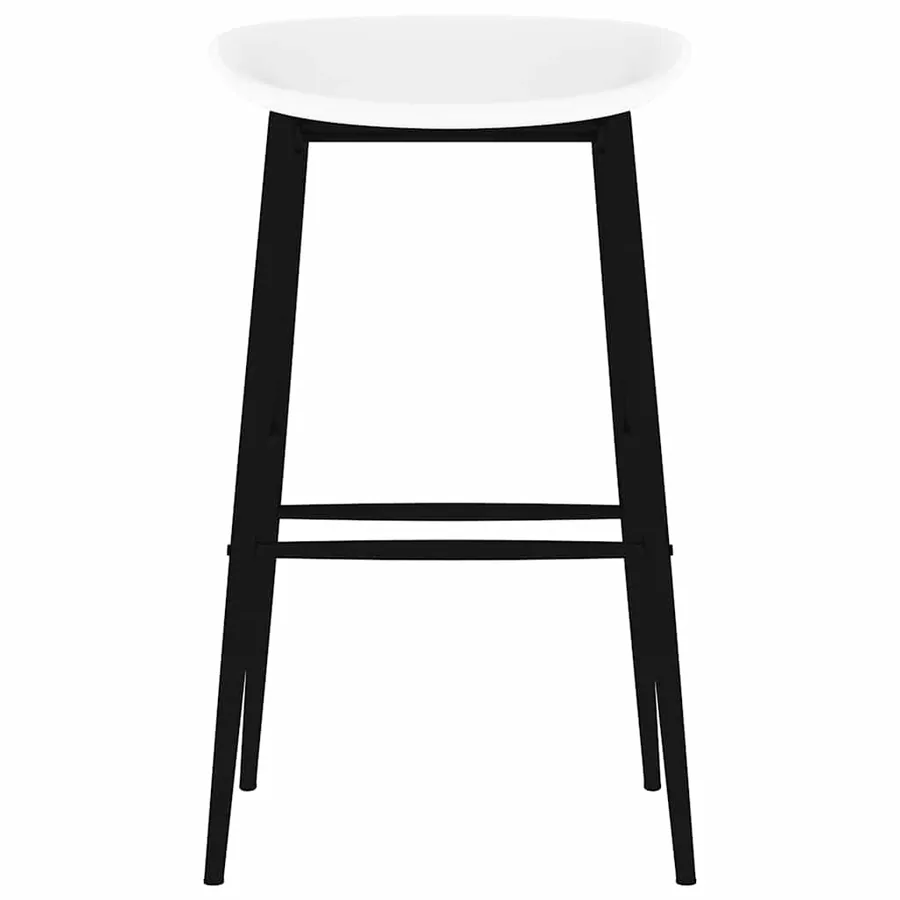 Chaises de bar lot de 2 blanc - 3