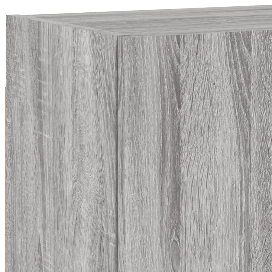 Unités murales TV 4 pcs sonoma gris bois d'ingénierie - 11