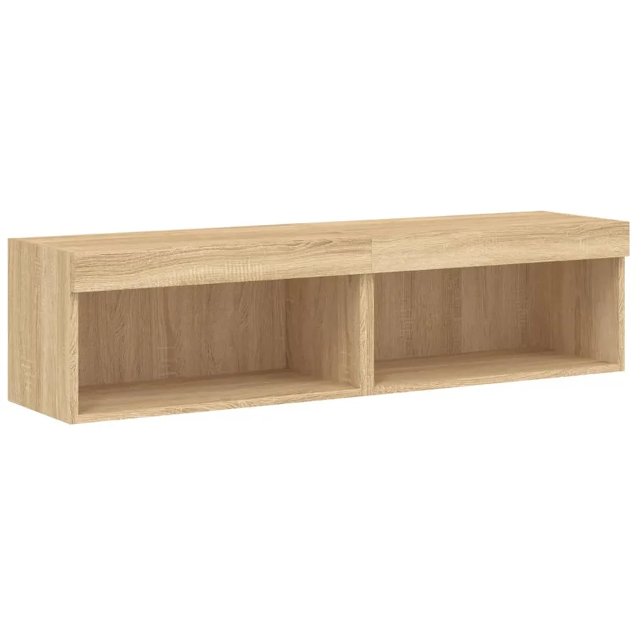 Meubles TV avec lumières LED 2 pcs chêne sonoma 60x30x30 cm - 7