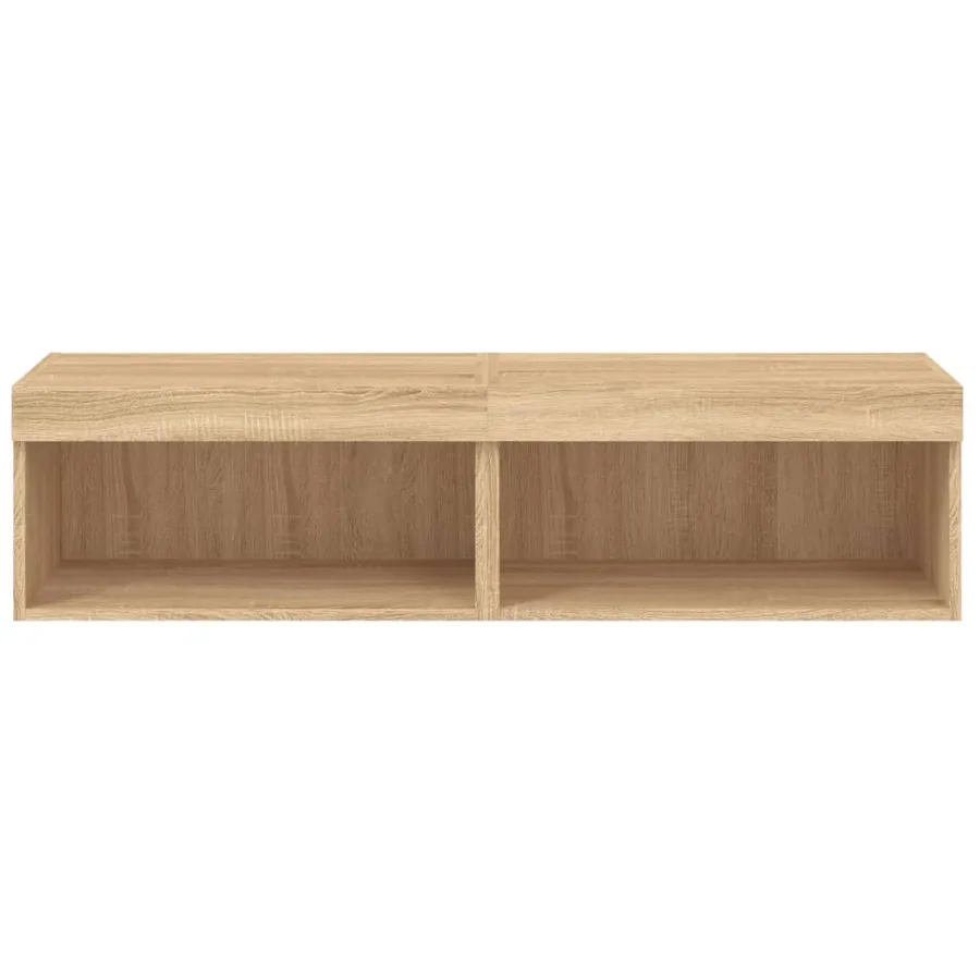 Meubles TV avec lumières LED 2 pcs chêne sonoma 60x30x30 cm - 8