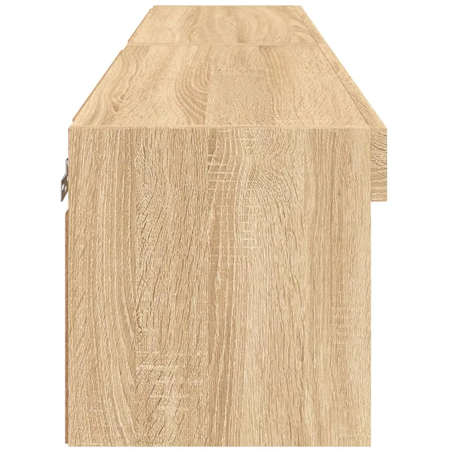Meubles TV avec lumières LED 2 pcs chêne sonoma 60x30x30 cm - 9