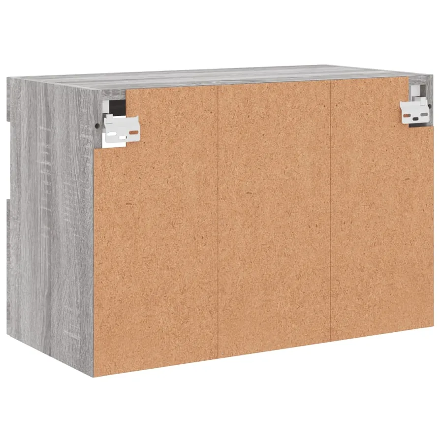 Meuble TV mural avec lumières LED sonoma gris 60x30x40 cm - 11