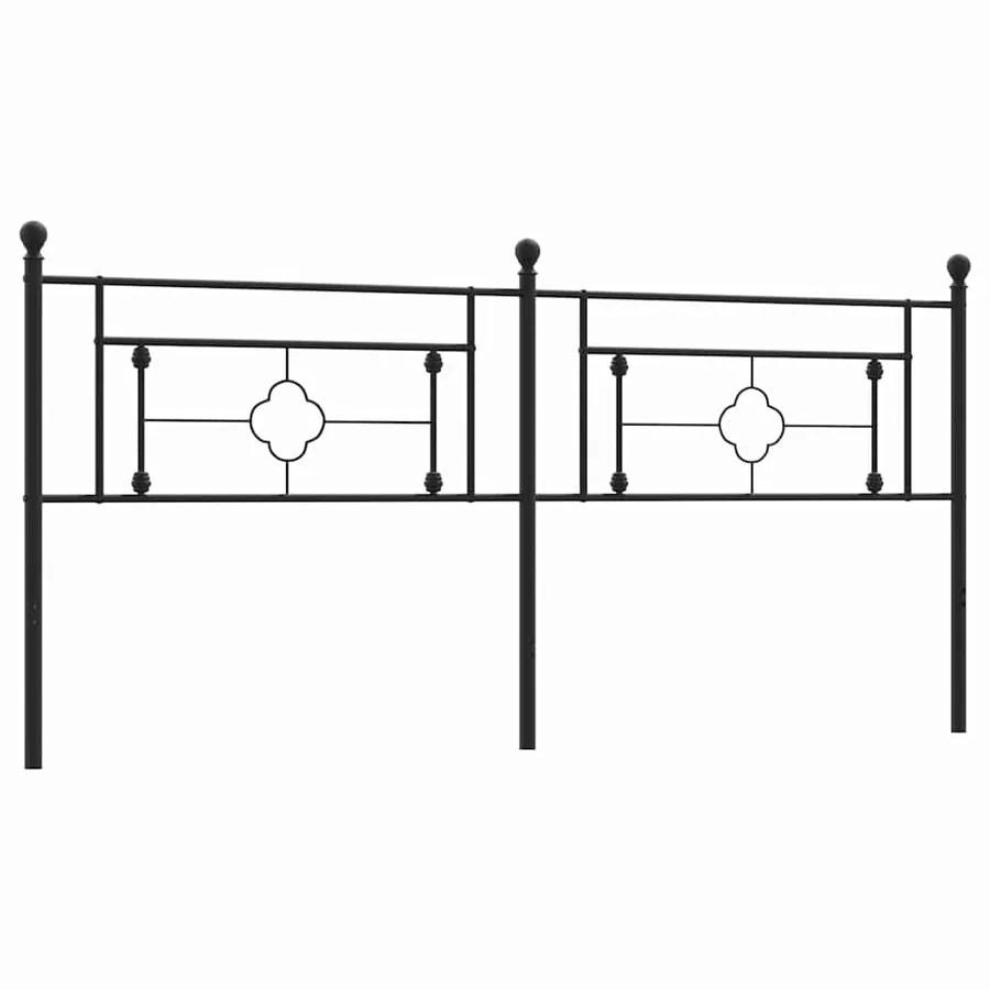 Tête de lit de remplacement métal noir 200 cm - 2
