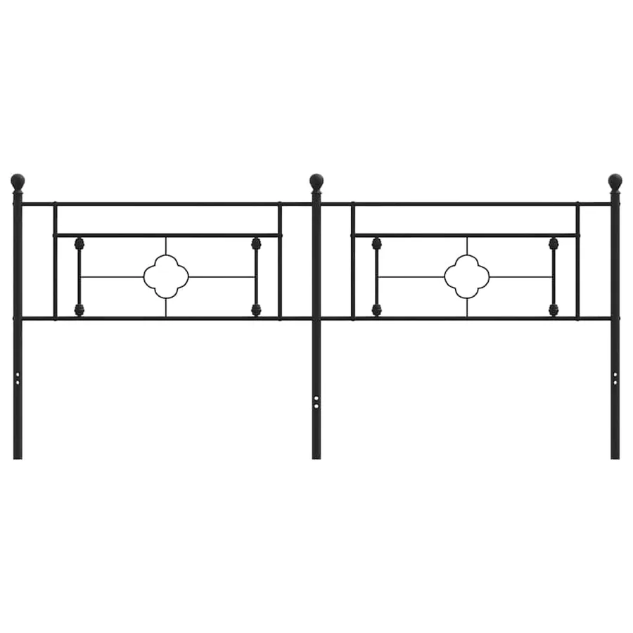 Tête de lit de remplacement métal noir 200 cm - 3