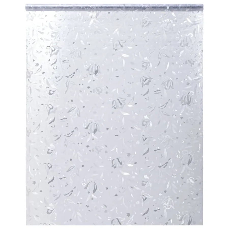 Film pour fenêtre dépoli motif de fleur 45x500 cm PVC