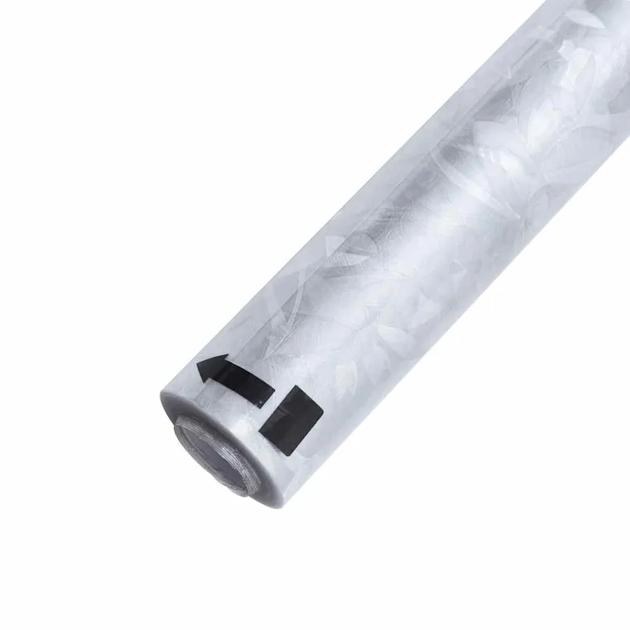 Films pour fenêtre 4 pcs dépoli motif de fleur PVC - 6