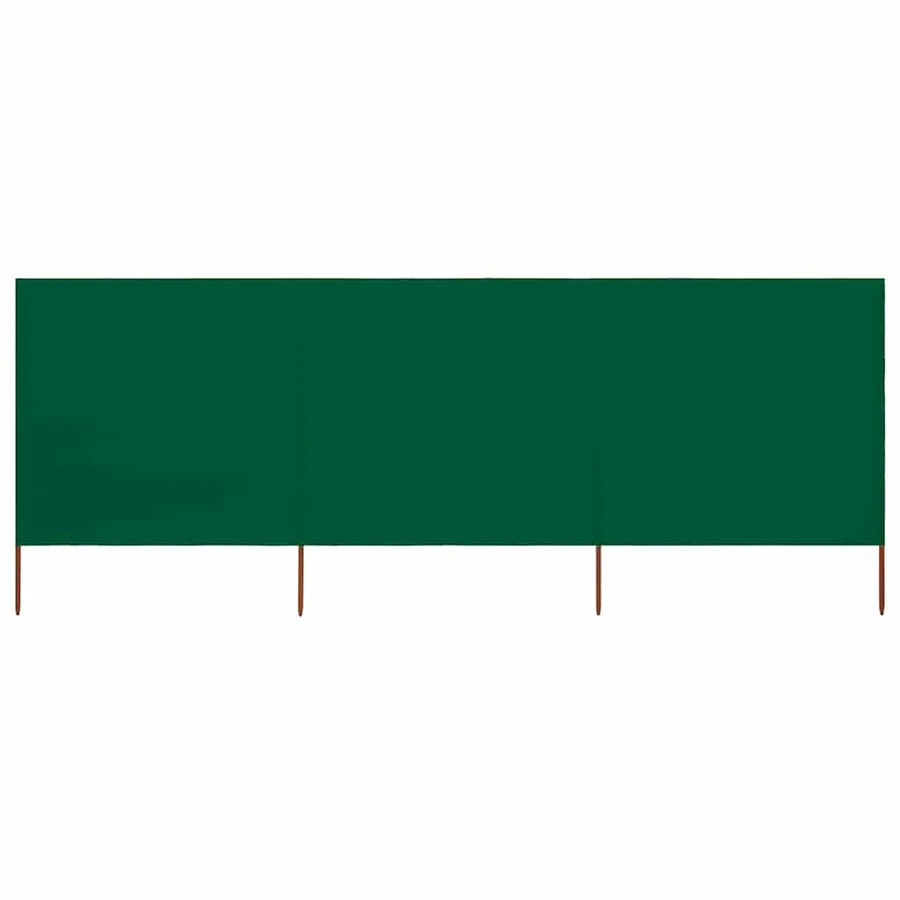 Paravent 3 panneaux Tissu 400 x 80 cm Vert