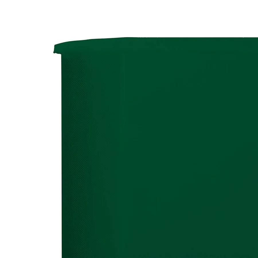 Paravent 3 panneaux Tissu 400 x 80 cm Vert - 4