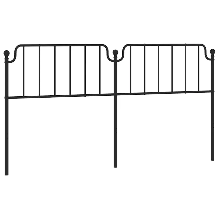 Tête de lit de remplacement métal noir 193 cm - 2