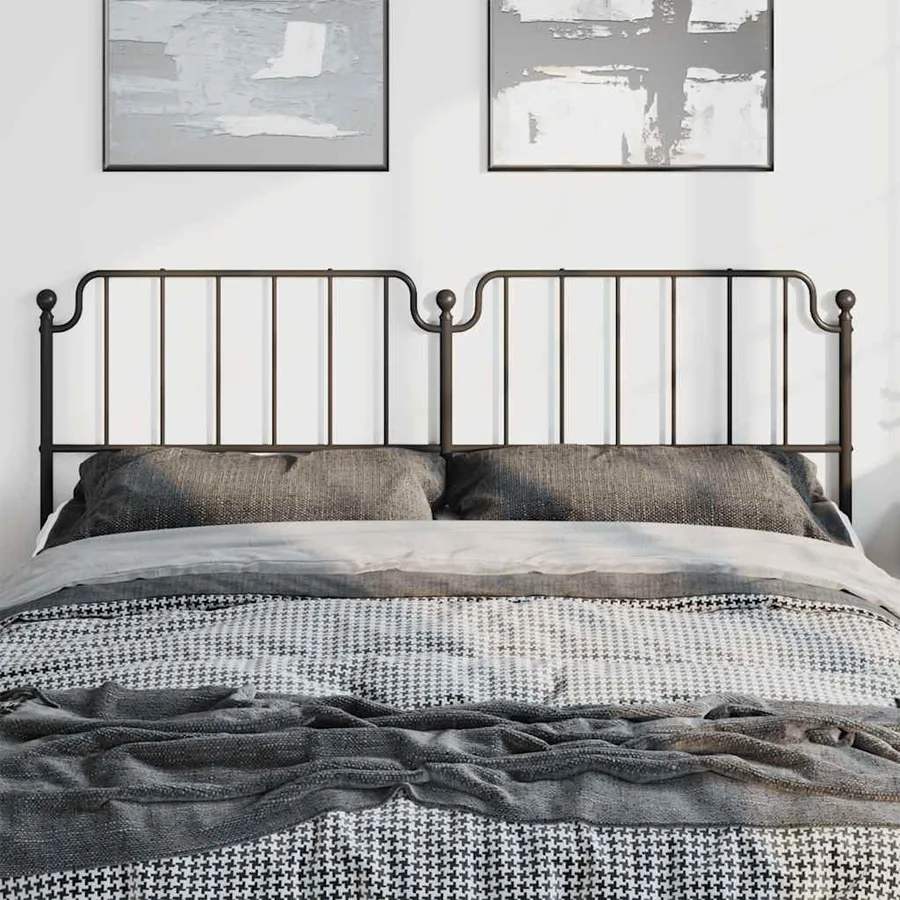 Tête de lit de remplacement métal noir 193 cm - 3