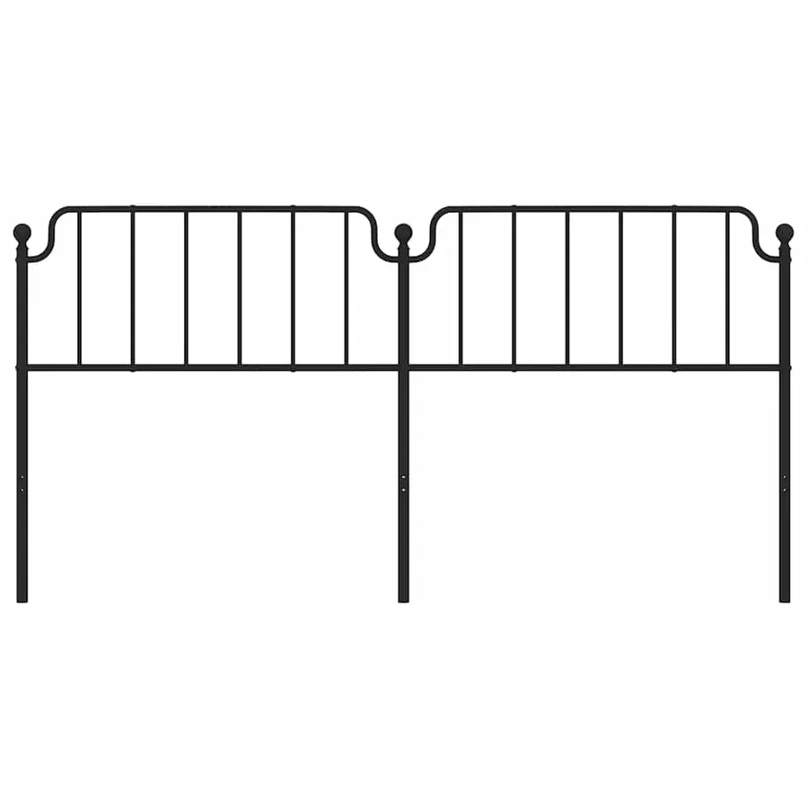 Tête de lit de remplacement métal noir 193 cm - 4