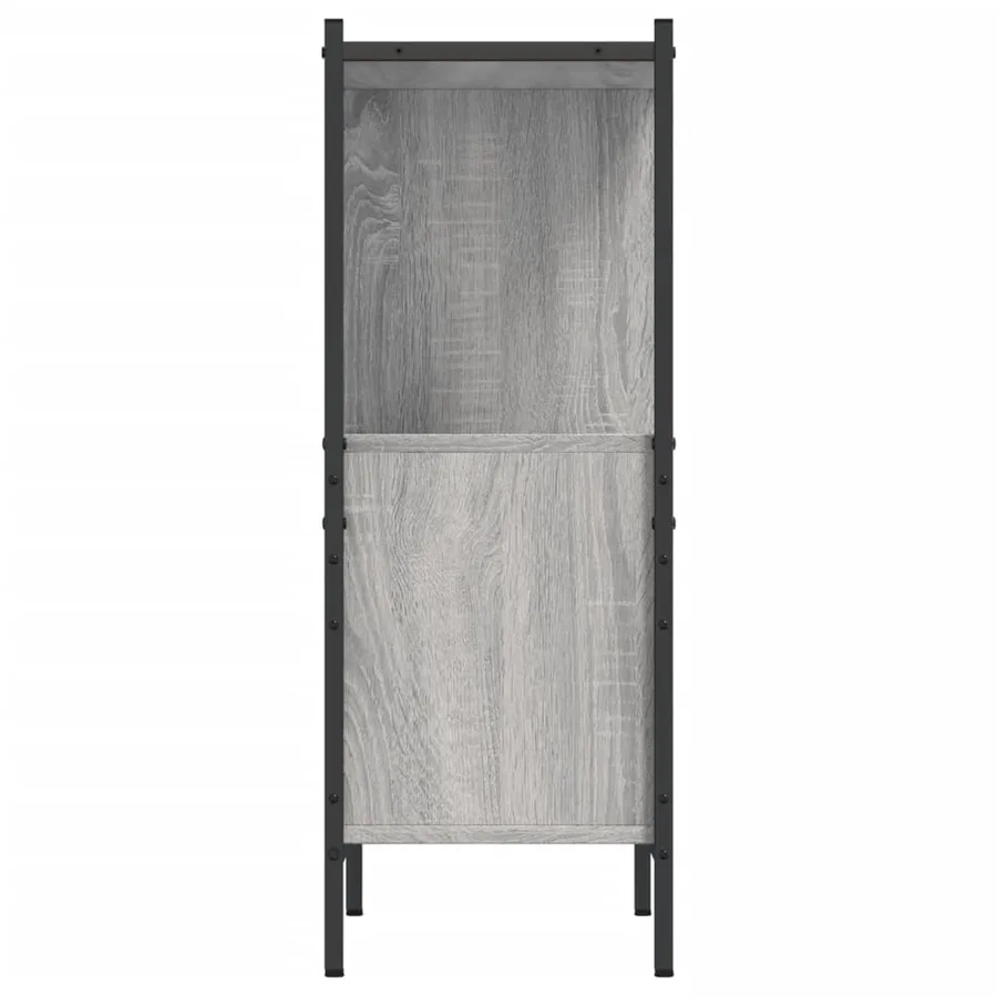 Bibliothèque sonoma gris 72x28x77,5 cm bois d'ingénierie - 6