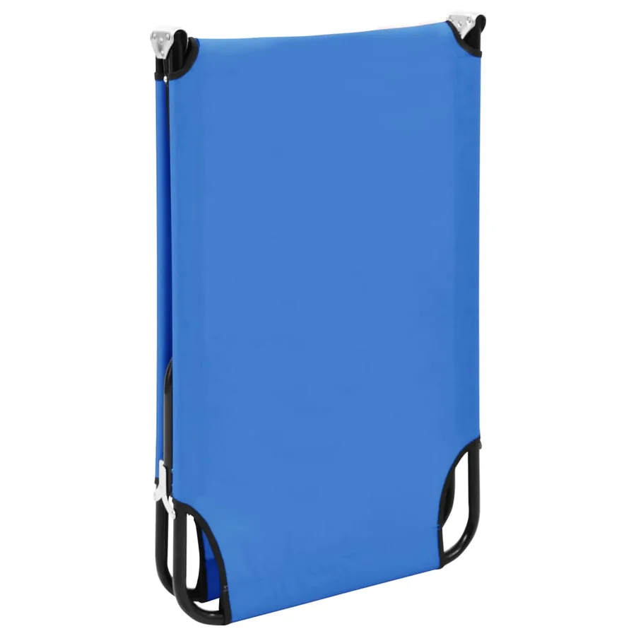 Chaise longue pliable Bleu Acier - 6