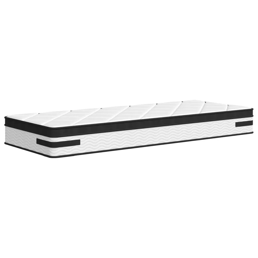 Matelas à ressorts ensachés Moyen Plus 90 x 200 cm Blanc - 4