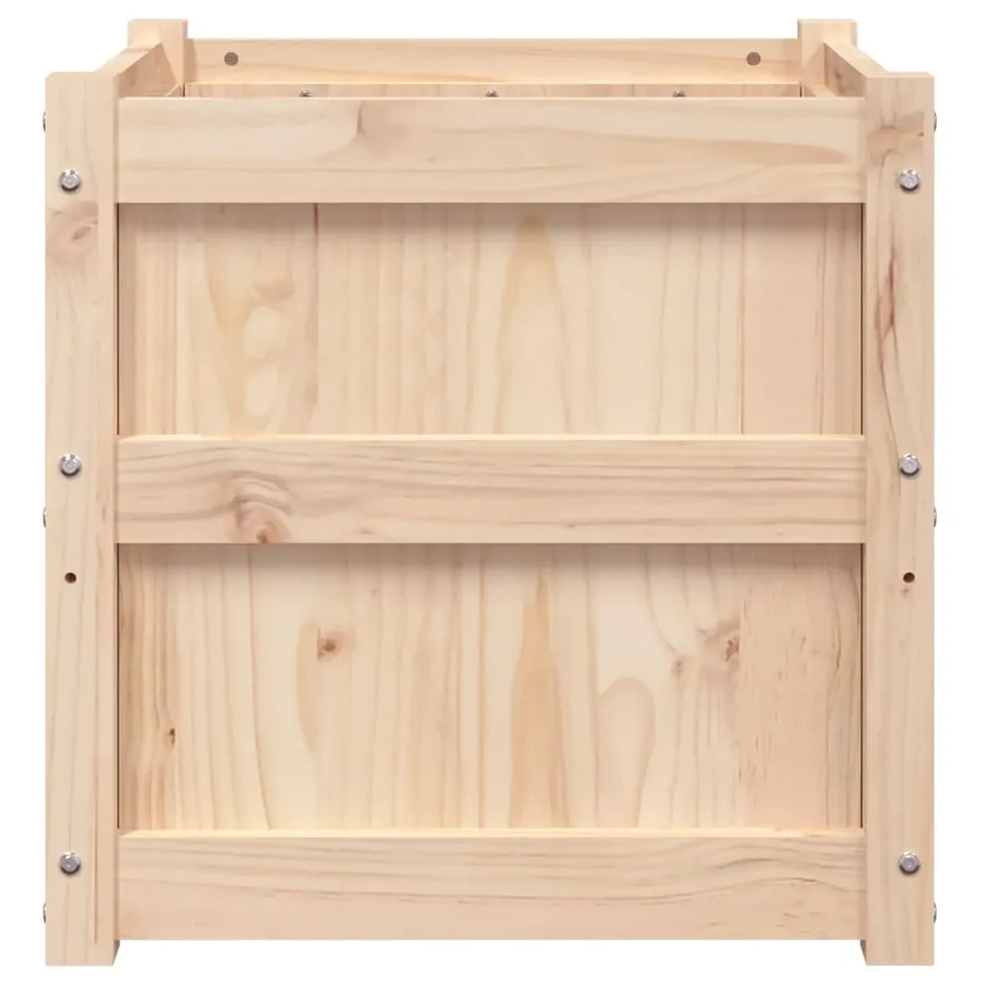 Jardinière 50x50x50 cm bois de pin massif - 5