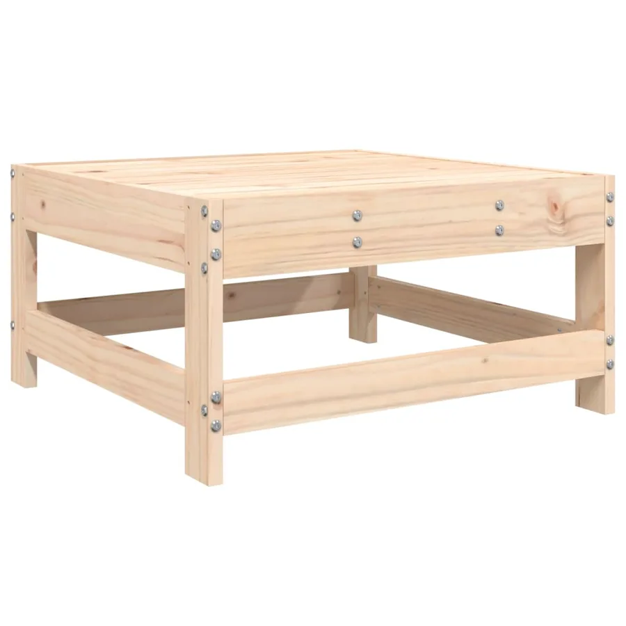 Repose-pied de jardin bois de pin massif - 2
