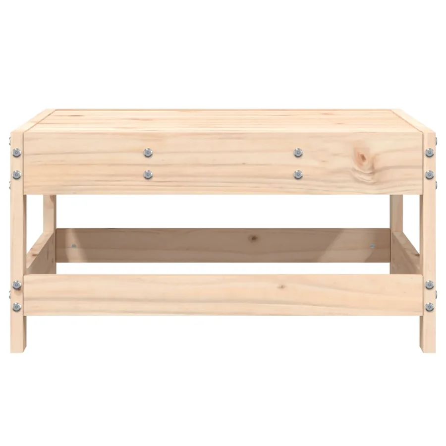 Repose-pied de jardin bois de pin massif - 3