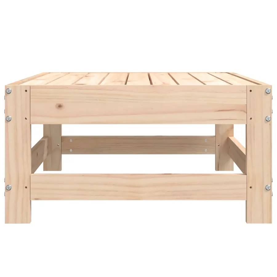 Repose-pied de jardin bois de pin massif - 5