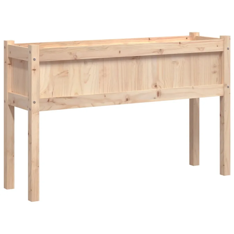 Jardinières avec pieds 110x31x70 cm bois de pin massif - 2