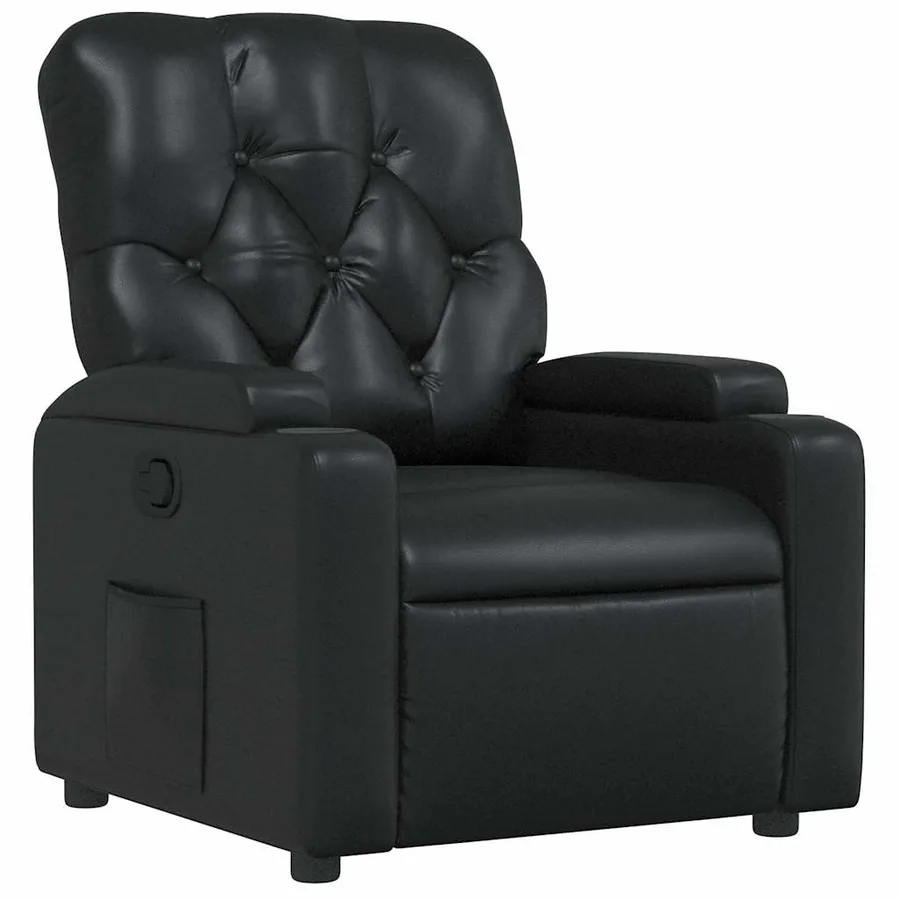 Fauteuil inclinable Noir Similicuir - 2
