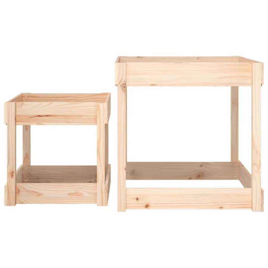 Tables à sable 2 pcs bois de pin massif - 4